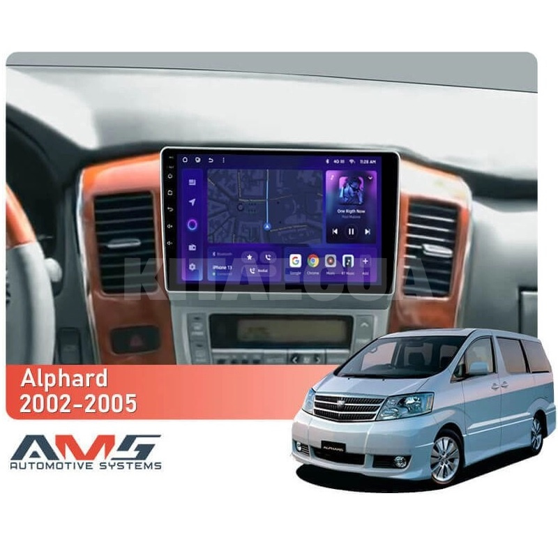 Штатна магнітола MOSS M3 4+32 ГБ 9" Toyota Alphard 1 H10 2002-2005 (F1) AMS (50681) - 2