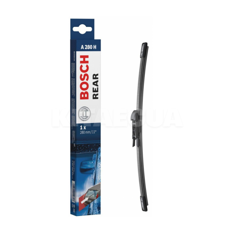 Щітка склоочисника заднього скла 280мм безкаркасна Bosch (3 397 008 005)