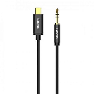 кабель USB Type-C - mini Jack 3.5 мм M01 1м чорний BASEUS