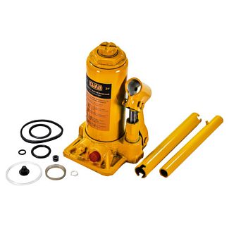 Домкрат гідравлічний пляшковий 3т (180мм-350мм) пластиковий кейс СИЛА