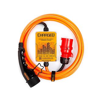 Зарядка для электромобиля 22 кВт 32A 3-фазы Type 2 (европейское авто) Multibase ChargeU