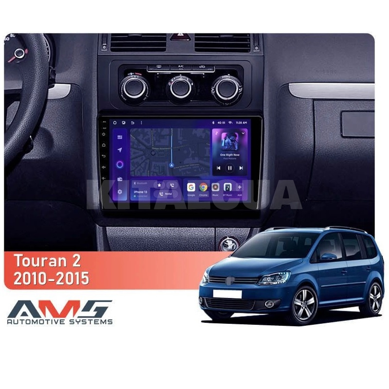 Штатная магнитола MOSS M3 4+32 ГБ 10" Volkswagen Touran 2 1T 2010-2015 AMS (50941) - 2