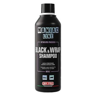 Автошампунь 2в1 500мл Black and Wrap Shampoo с воском Mafra
