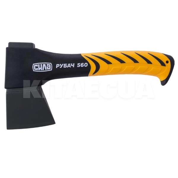 Топор 560 г с рукояткой из резины СИЛА (320391)