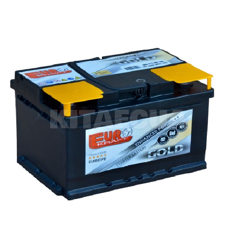 Аккумулятор автомобильный 60ч 600А "+" справа EUROKRAFT (600 83 04)