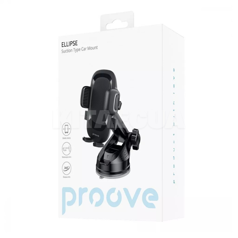 Автомобильный держатель на торпеду Ellipse Suction Type Car Mount PROOVE (555450001) - 2