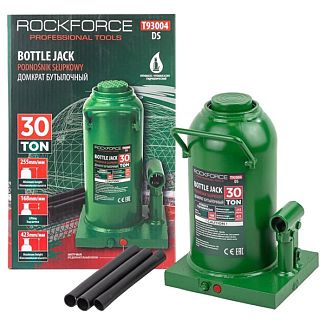 Домкрат гидравлический бутылочный до 30т (255мм-423мм) ROCKFORCE