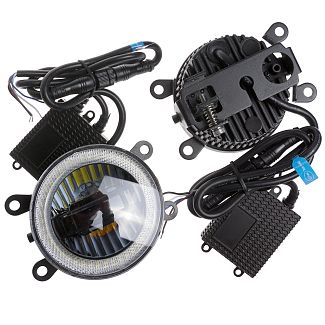 Линзы в фары противотуманные FOG LED 3in1 3" 6000K SIGMA4car