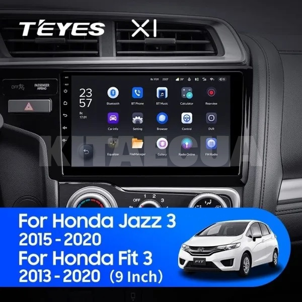 Штатна магнітола X1 2+32Gb 10" Honda Jazz 3 2013-2020 (A) Teyes (26814)