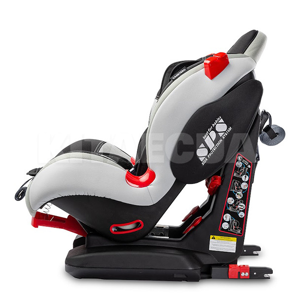 Автокрісло дитяче Sport Turbo Fix Isofix Grey 9-25 кг Caretero (TERO-1400) - 11