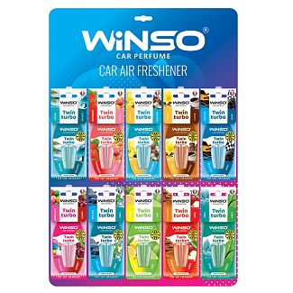 Ароматизатор "микс" Twin Turbo Mix Display на планшете 30 шт. Winso