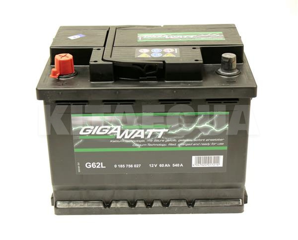 Акумулятор автомобільний 60Ач 540А "+" зліва GIGAWATT (GW 0185756027)