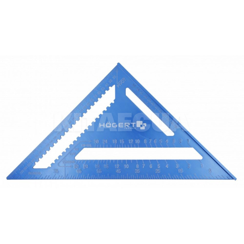 Кутник розмічальний 300 мм алюмінієвий HOGERT (HT4M214)