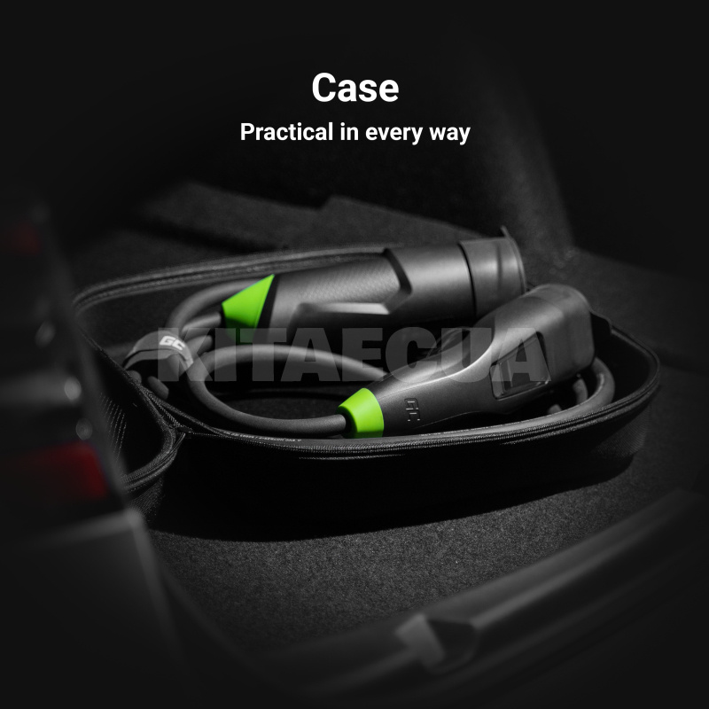 Зарядка для электромобиля 11 кВт 16A 3-фазы Type 2 (европейское авто) GC Habu EV Green Cell (EVGC01) - 2