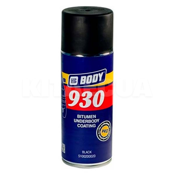 Мастика бітумна (антикорозійна) 400мл 930 чорна HB BODY (5100200020)