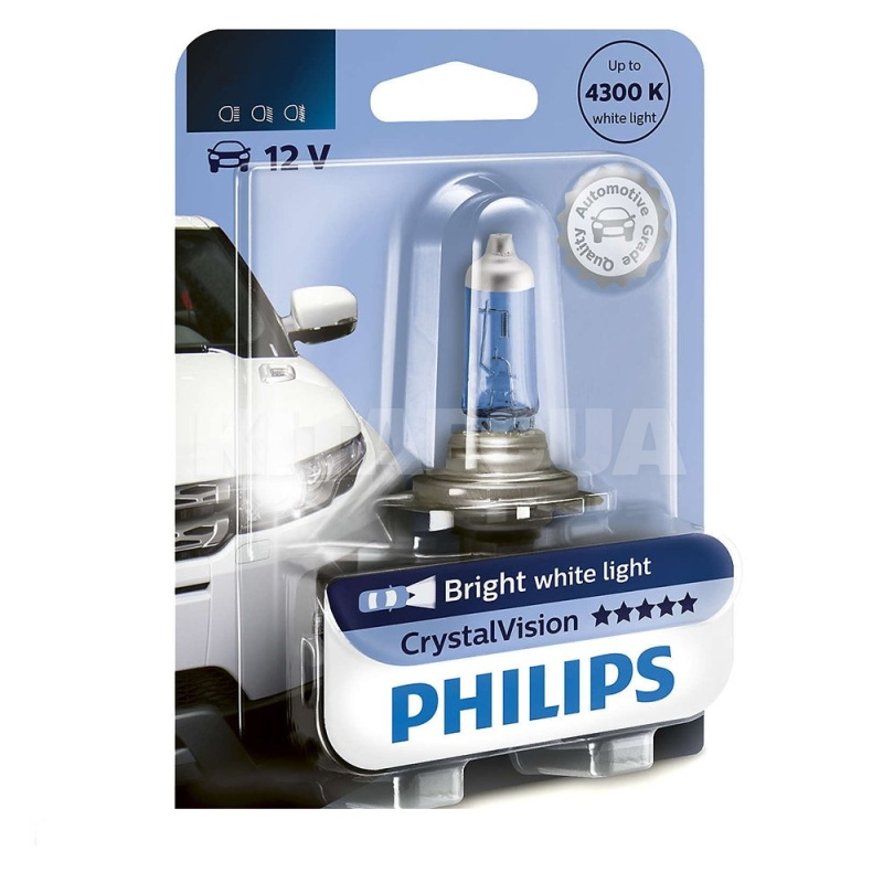 Галогенна лампа H11 55W 12V Crystal VISION PHILIPS (PS 12362 CVB1) - 2