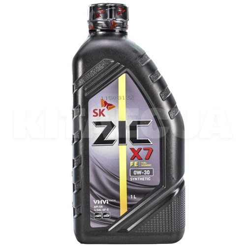 Масло моторное синтетическое 1л 0W-30 X7 FE ZIC (132616)