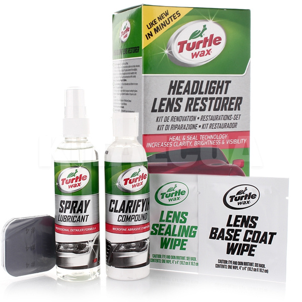 Набор для восстановления фар 236мл Hedligth Lens Restorer Turtle Wax (51768/FG7606)