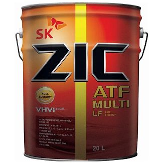 Масло трансмиссионное синтетическое 20л ATF MULTI LF ZIC