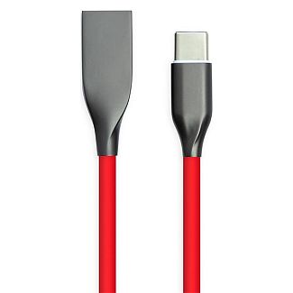 Кабель USB Type-C 2.4А 2.4А 1м червоний PowerPlant