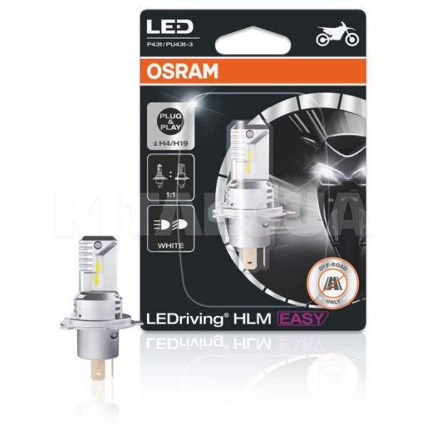 LED лампа для авто LEDriving HLM H4/H19 15W 6500K Osram (64193DWESY-HCB)