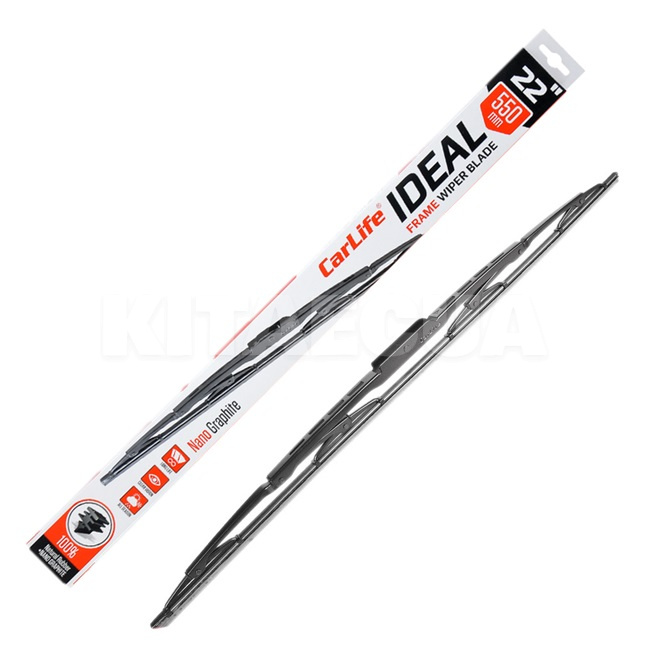 Щітка склоочисника (двірник) 550мм каркасна Ideal CARLIFE (I55)