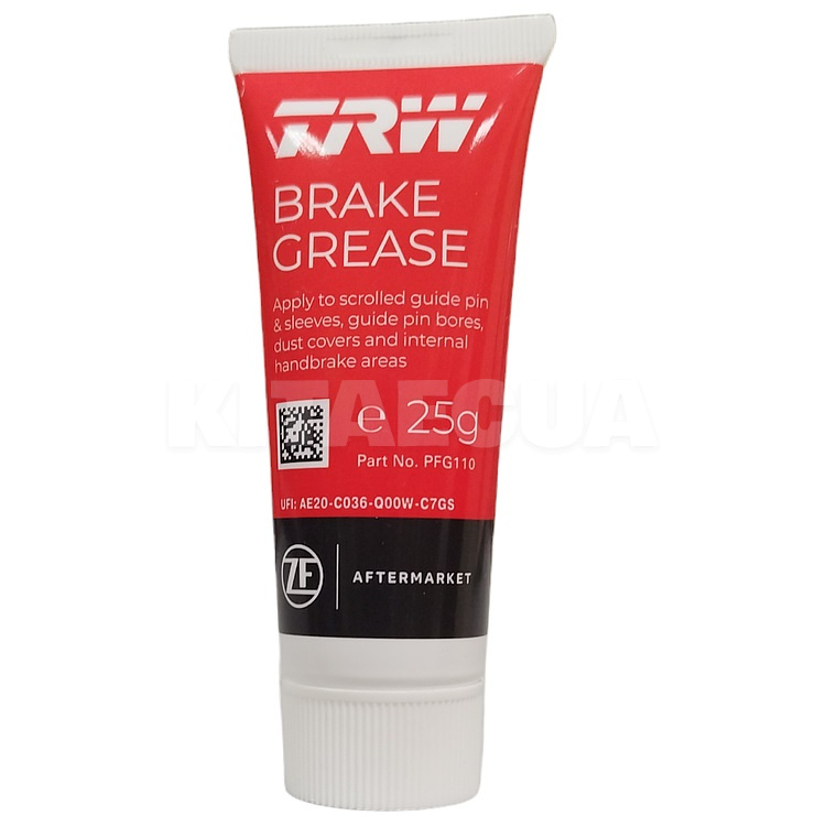 Смазка для направляющих суппортов 25г Brake Grease TRW (PFG110)