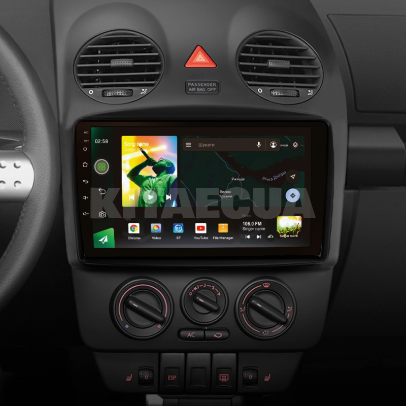 Штатная магнитола X9464 4+64 ГБ 9" Volkswagen Beetle A4 2002-2011 SIGMA4car (33962) - 3