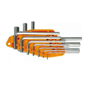 Набір Г-подібних шестигранних ключів 1.5-10 мм 10 предметів VOREL
