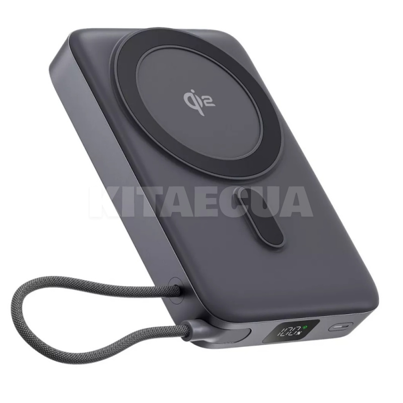 Портативная зарядная батарея OverPower Qi2 10000 мАч 355W серый PROOVE (625710010)