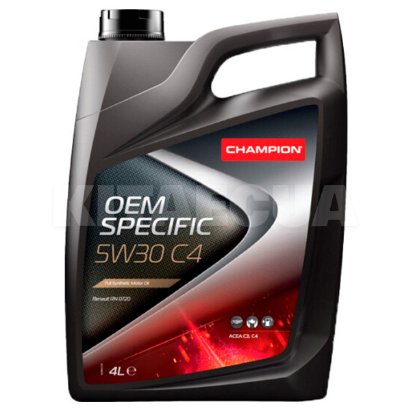 Масло моторне синтетичне 4л 5W-30 OEM SPECIFIC C4 Champion (8209116)