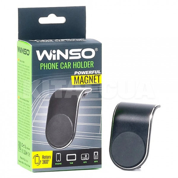 Держатель телефона автомобильный магнитный на дефлектор Winso (201220)