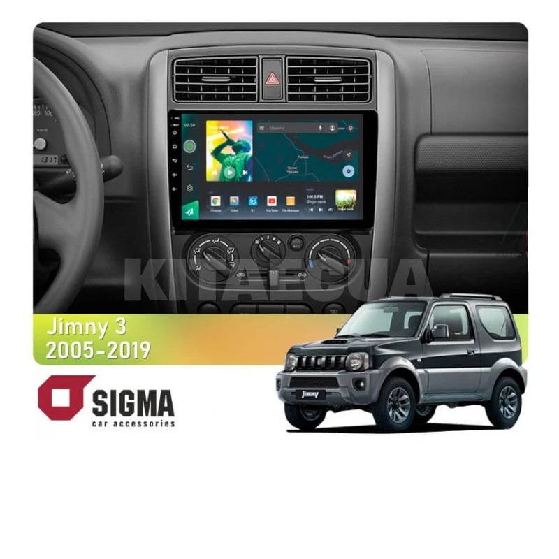 Штатная магнитола X9464 4+64 ГБ 9" Suzuki Jimny 3 2005-2019 SIGMA4car (33818)