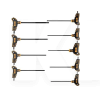 Набор TORX Т-образных шестигранных ключей Т10-T50 100-200 мм 9 предметов VOREL (56639)