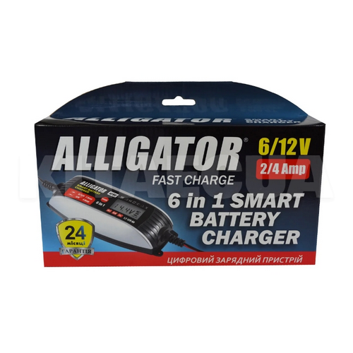 Зарядное устройство для аккумулятора 6В/12В импульсное ALLIGATOR (AC812) - 2