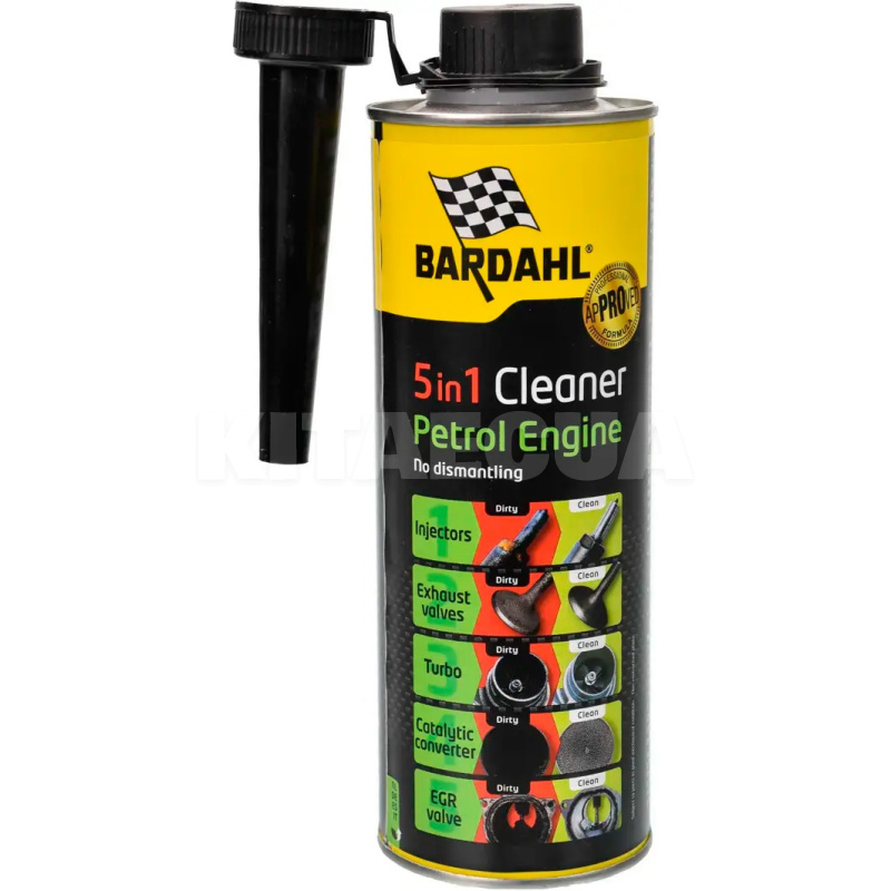 Присадка в бензин для очищення паливної системи 500мл 5-in-1 BARDAHL (2372B)