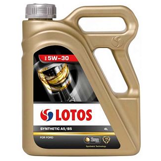 Масло моторное синтетическое 4л 5W-30 SYNTHETIC A5/B5 LOTOS