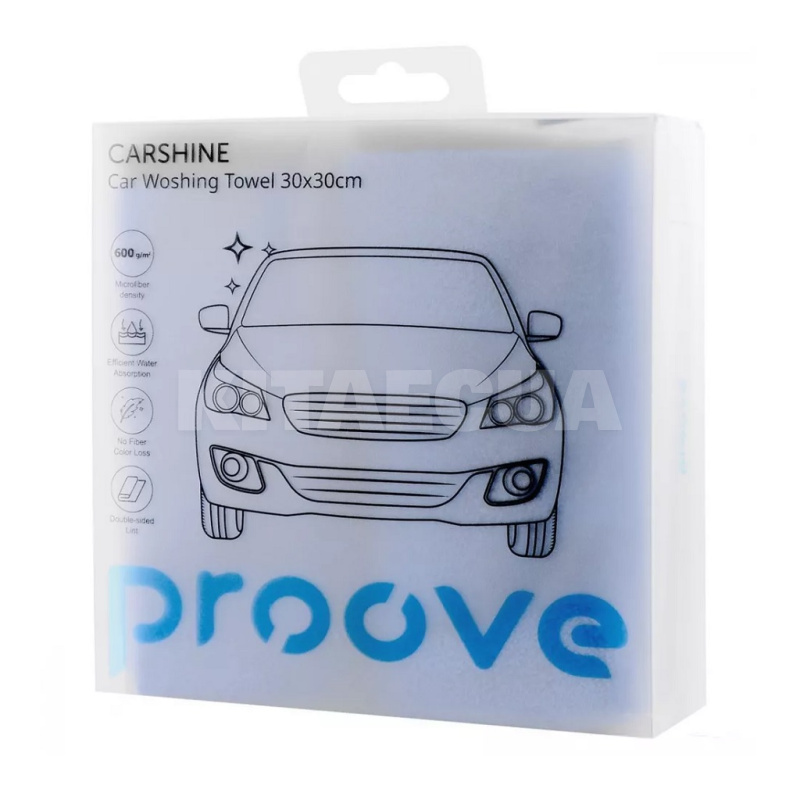 Мікрофібра для авто 30х30см 2 шт. Carshine PROOVE (542940004) - 2