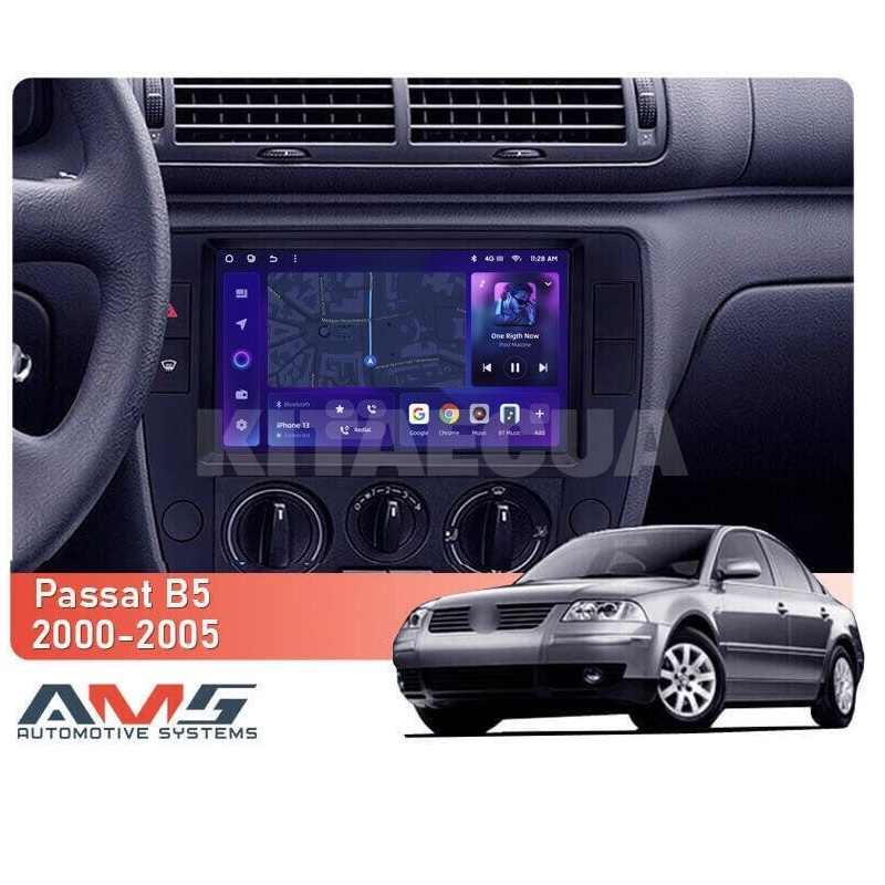Штатна магнітола MOSS M3 4+32 ГБ 9" Volkswagen Passat B5 2000-2005 AMS (50755) - 2