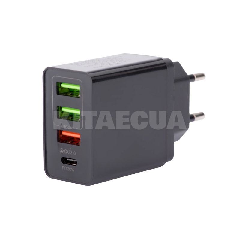 Зарядное устройство 3 USB 3A Quick Charge 3.0 + 1 Type-C PD 20W черное QC-470 (APD-36W01) XoKo (QC-470-BK) - 2