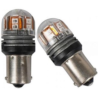 Светодиодная лампа 10/30V P21W 1300K (компл.) AMS
