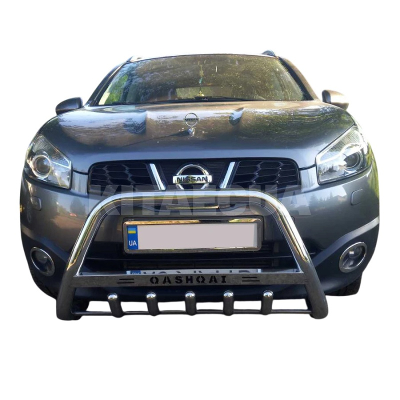 Кенгурятник WT003 Nissan Qashqai 2007-2010 51мм нержавеющая сталь CAN (dd20580) - 4