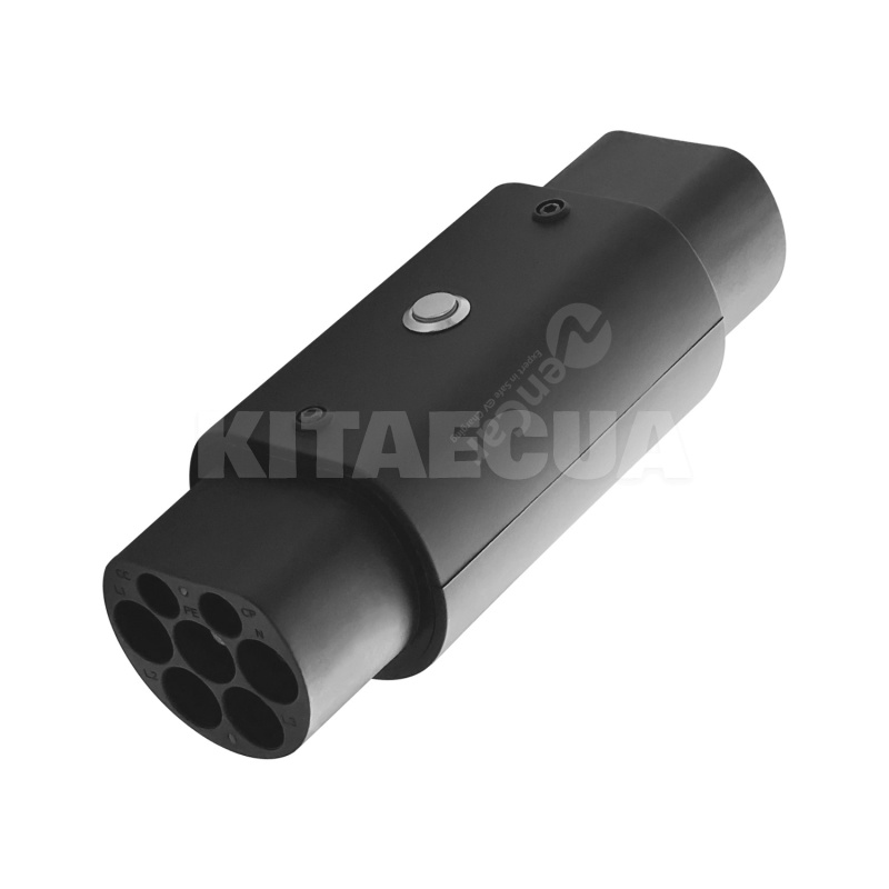 Переходник 7.4 кВт 32А 1-фаза Type 2 (станция) - GB/T AC (китайское авто) ZENCAR (ADAPT-TYPE2-GBT)