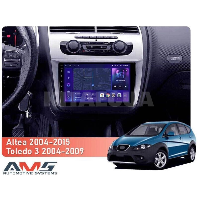 Штатна магнітола MOSS M3 4+32 ГБ 9" Seat Altea 5P (Left hand drive) 2004-2015 AMS (50646) - 2