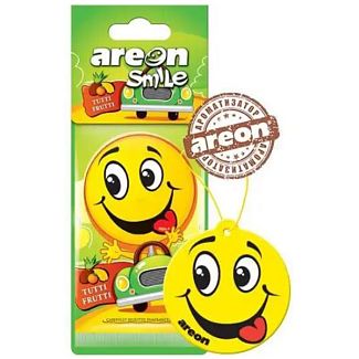 Ароматизатор сухий лист "тутті фрутті" Smile Dry Tutti Frutti AREON