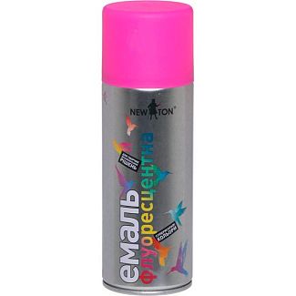 Фарба-емаль флуоресцентна 400мл трояндовий NEW TON