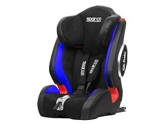 Автокрісло дитяче Isofix 9-36 кг чорно-синій SPARCO