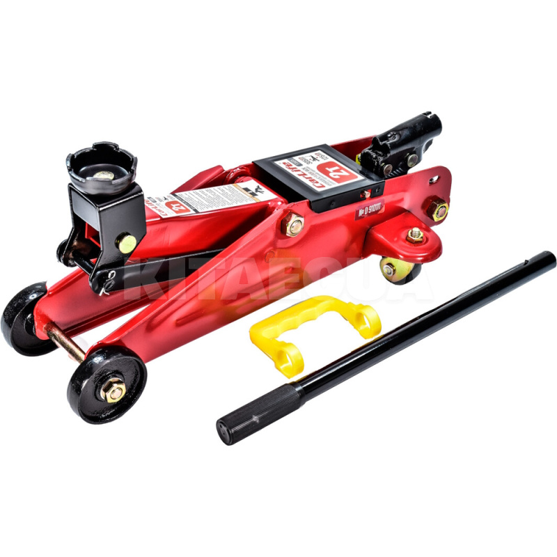 Домкрат гідравлічний підкатний 2т (125мм-305мм) пластиковим кейсом CARLIFE (FJ565P) - 3