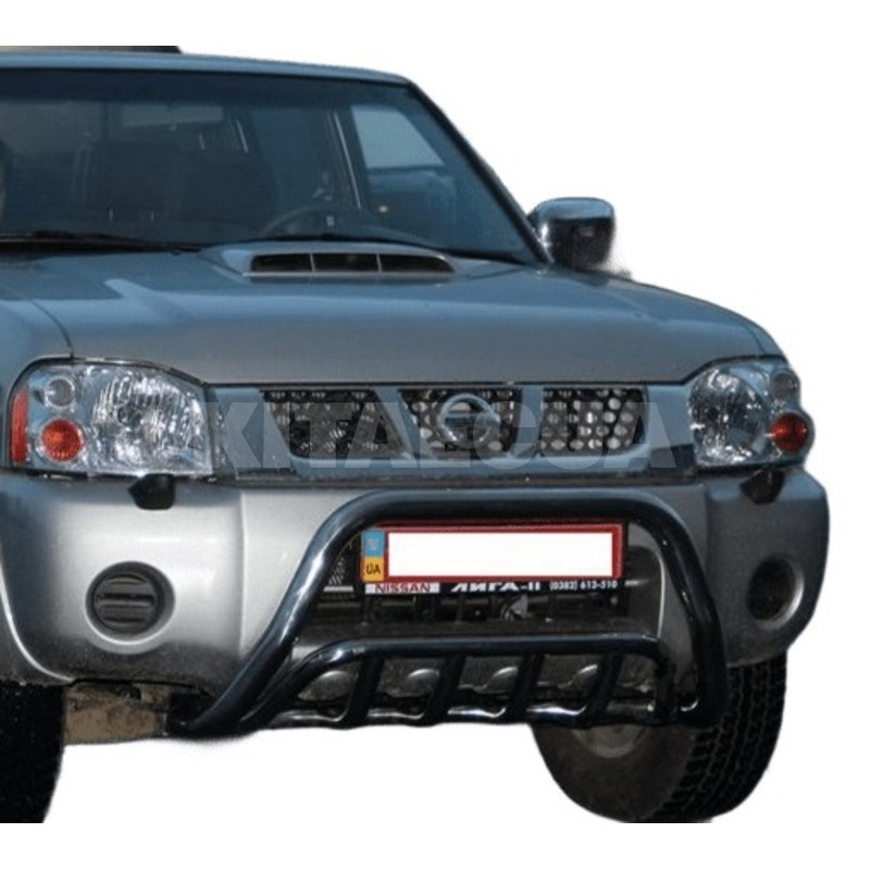 Кенгурятник WT002 Nissan NP300 1999-2015 нержавеющая сталь CAN (dd22619) - 2