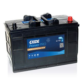 Акумулятор автомобільний PowerPRO Agri-Construction 110Ач 900А "+" праворуч EXIDE